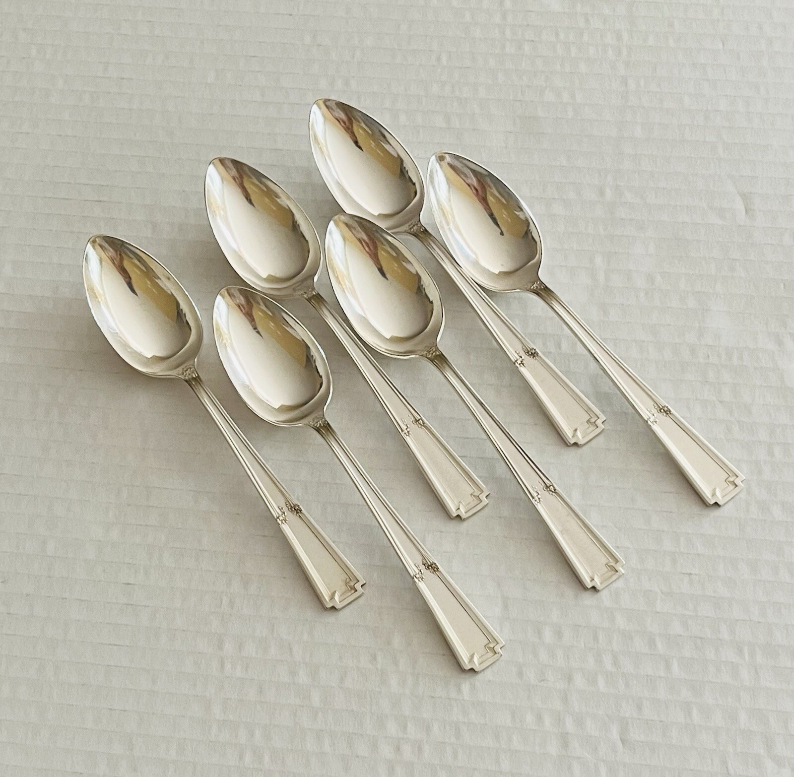 Yourex Associated Silver Silverplate Lady Frances 6 Teaspoons