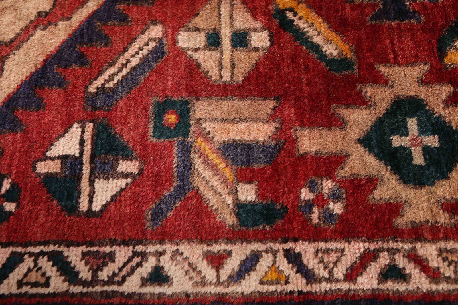 3’7″ x 11’0″ Vintage Hand-knotted Runner Rug Traditional Oriental Wool Carpet