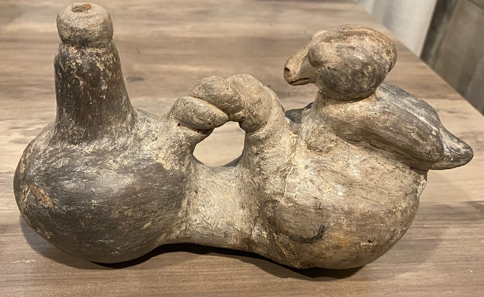 Pre Columbian Double Chamber Vessel, Central America , c.AD 300-800