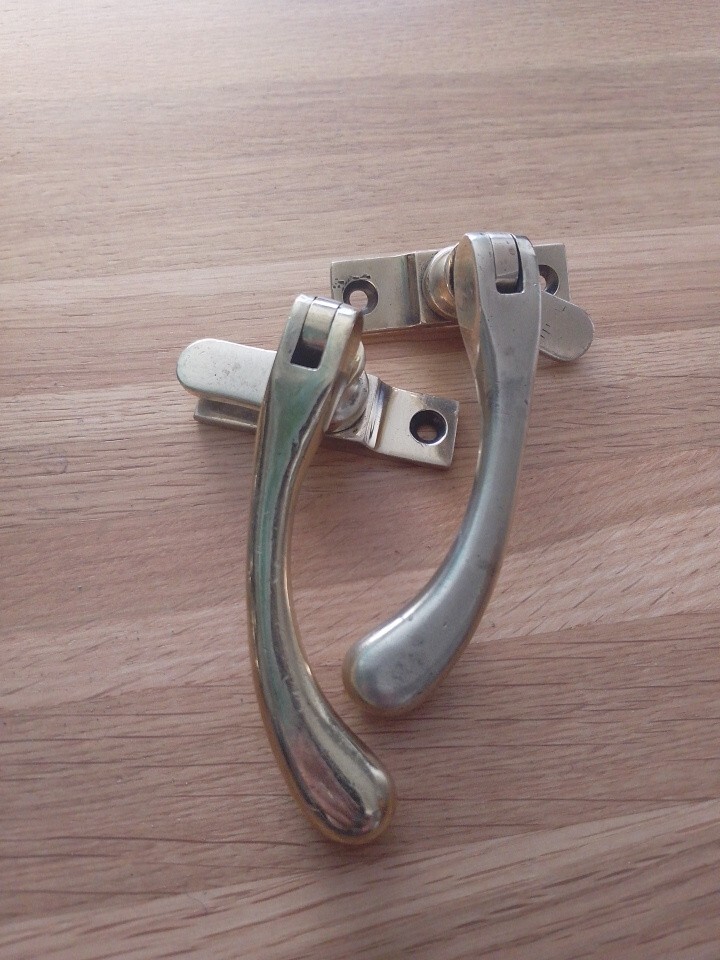 Vintage Brass Window Latch Casement Handle Flip Left/Right £12 each