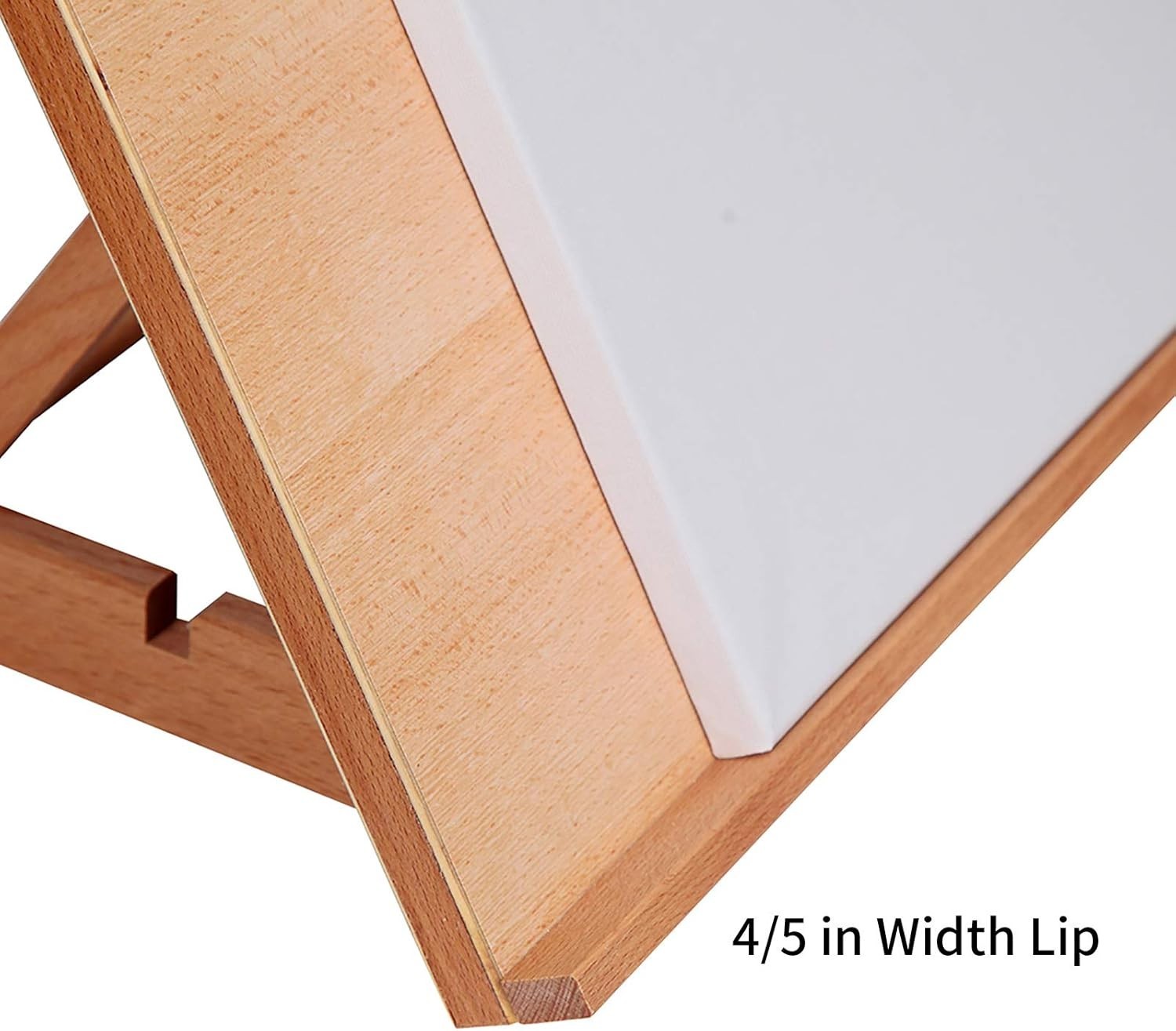 Extra Large 5-Position Drawing Table, Beech Wood Easel with Adjustable Angles