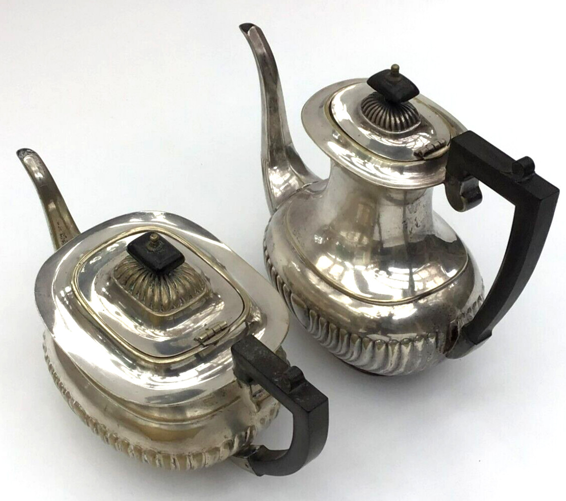 Vtg Cheltenham Silver Plated Coffee Pot Teapot Set Sheffield England