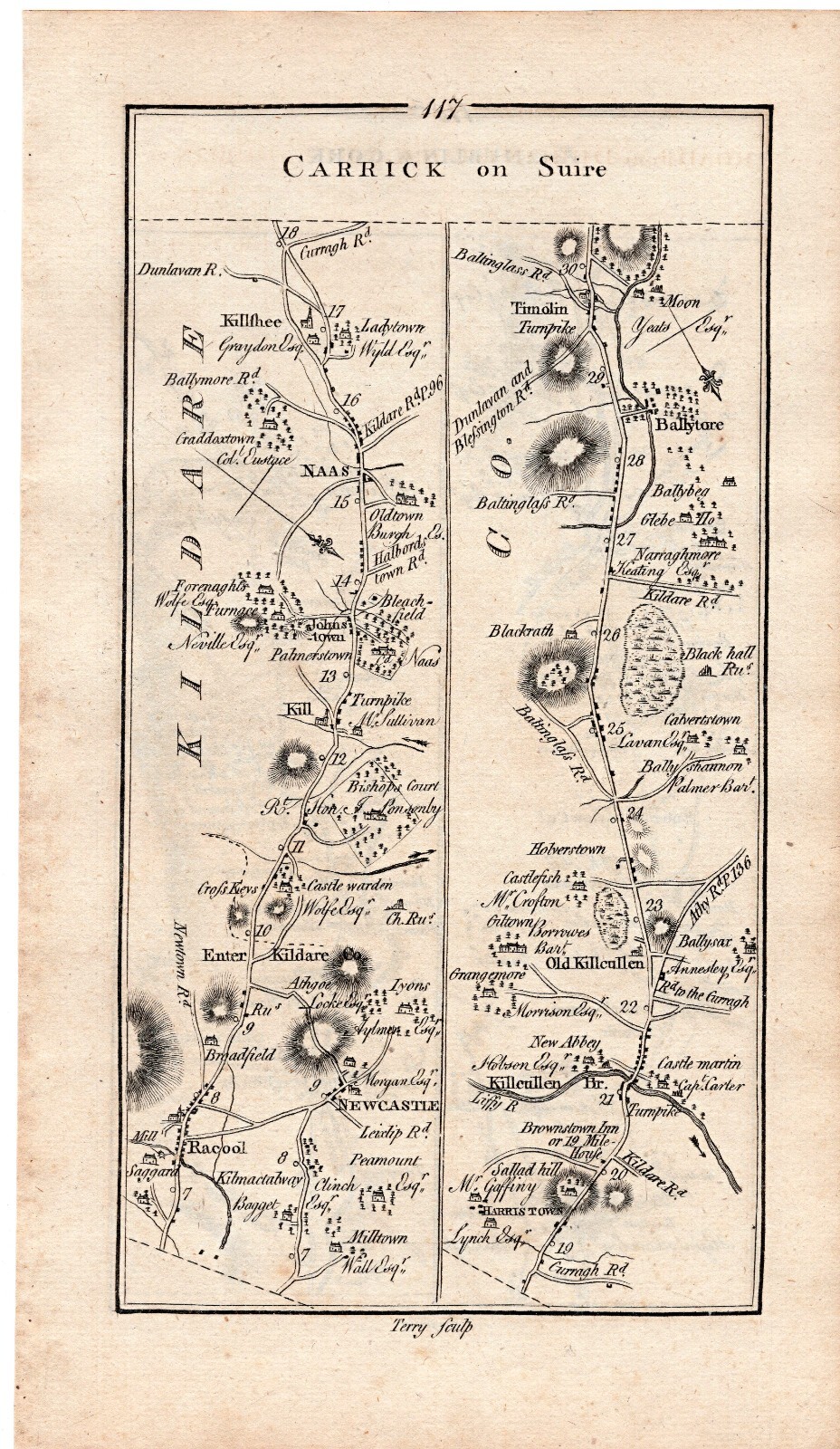 Taylor Skinner Ireland Map Castledermot Carlow Gowran Naas Rathcoole Johnstown