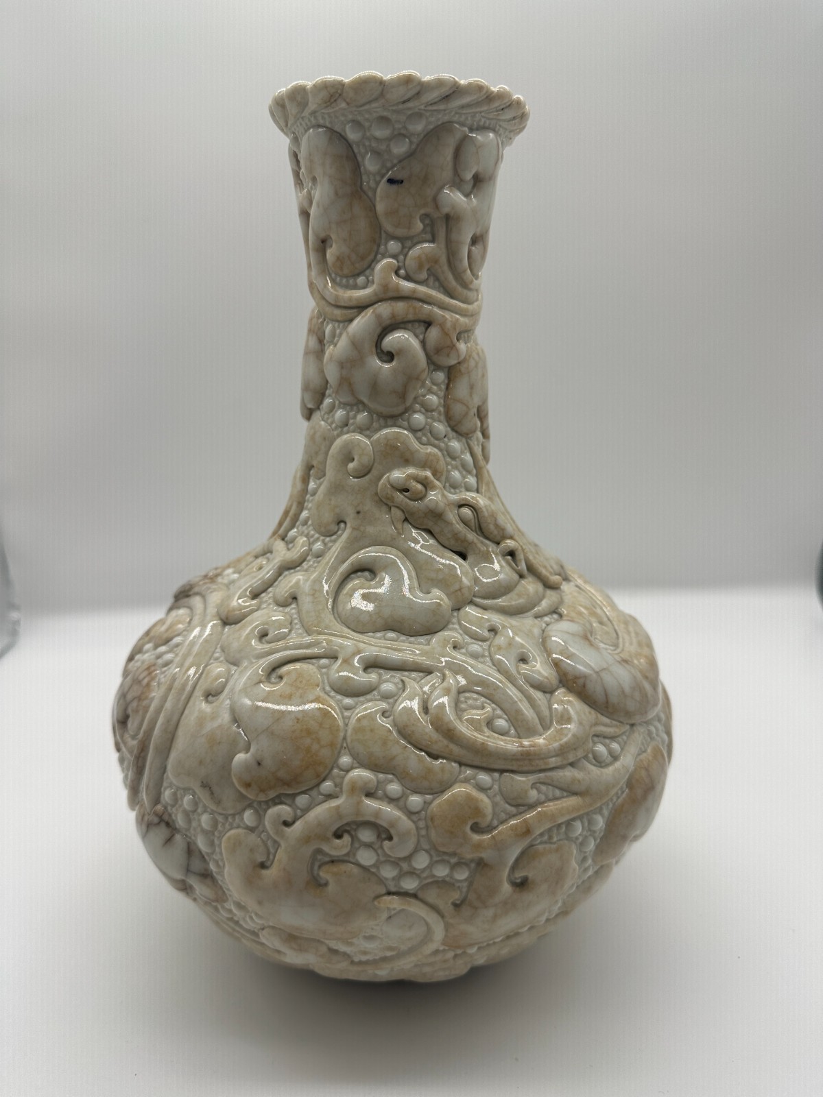 A 18th Century Pearl-glazed Porcelain Vase