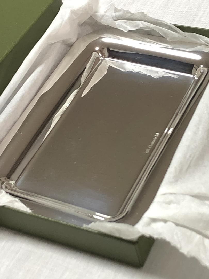 Christofle Tray Dish Silver Coating JMB DIAMOND 2007 JAL Not for Sale New France