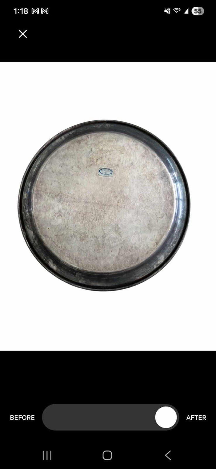 Gorham Silverplate Serving Tray 12.5” Engraved Floral Pattern Vintage Antique