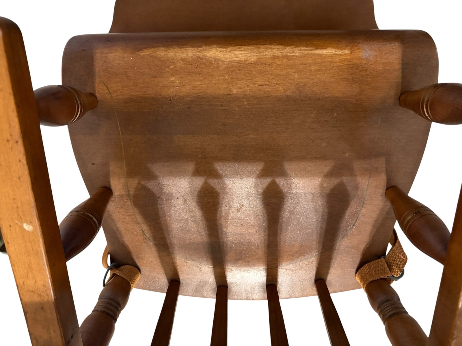 Vintage Ethan Allen Little People Solid Maple High Chair | Nutmeg Finish | Dec 1
