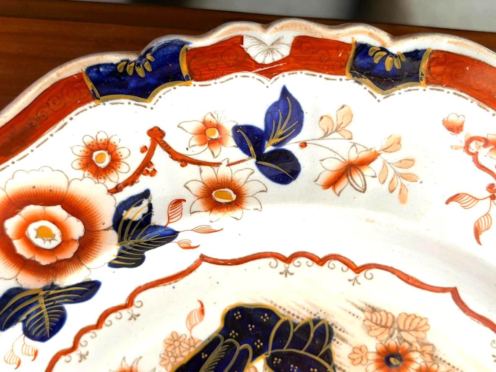 Antique Hicks Meigh & Johnson Ironstone Plate Rocks & Birds Pattern 125 – c 1830