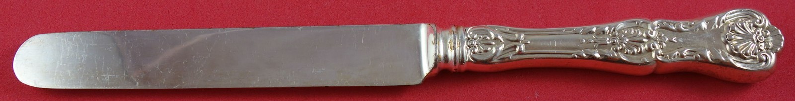 Kings II By Gorham Sterling Silver Regular Knife Blunt Silverplate Blade 8 1/4″