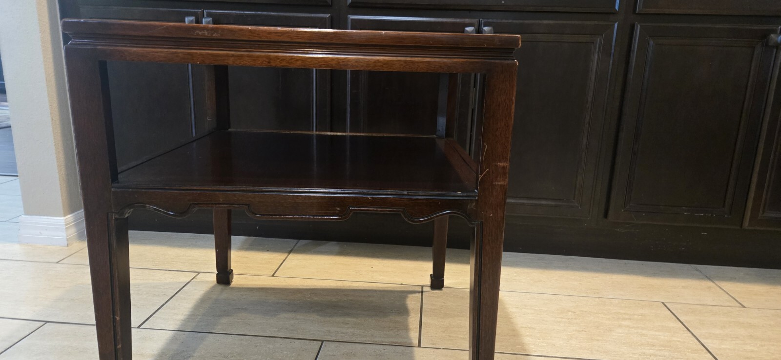 Weiman Leather Top Table