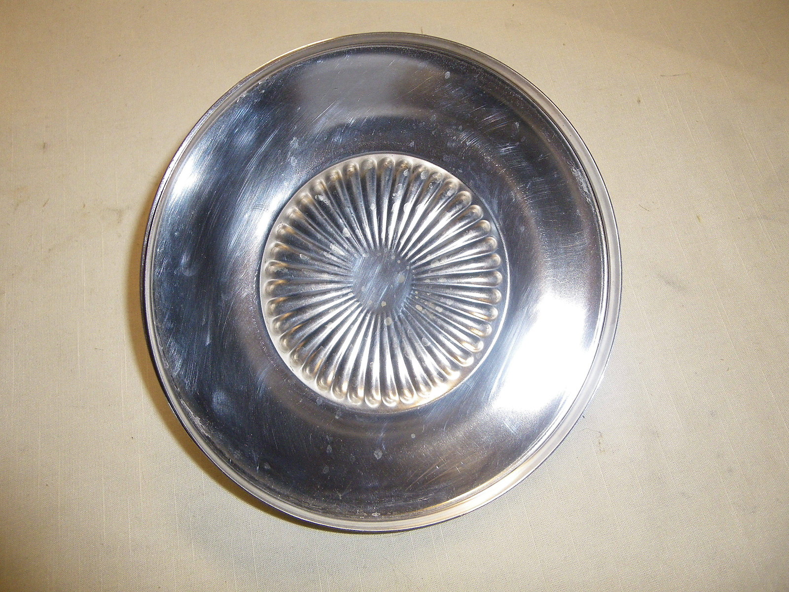 Silverplate Tureen Top Only Approximately 7 5/8″ Diameter