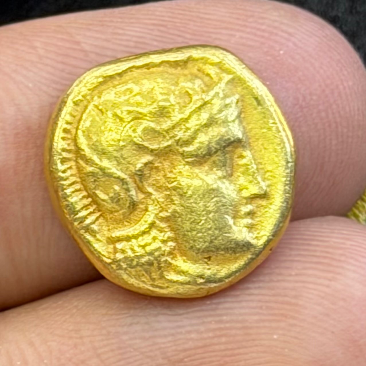Unique Ancient Roman Greek High Carat Gold Coin