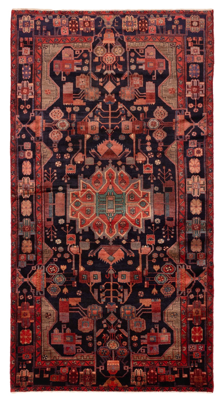 Traditional Vintage Hand-Knotted Area Rug 5’7″ x 10’10” Oriental Wool Carpet