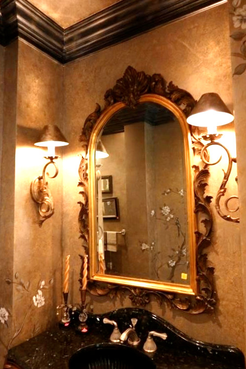 Vintage John Richard Ornate Rococo Solid Wood Gilded Frame Mirror 54″ x 33″