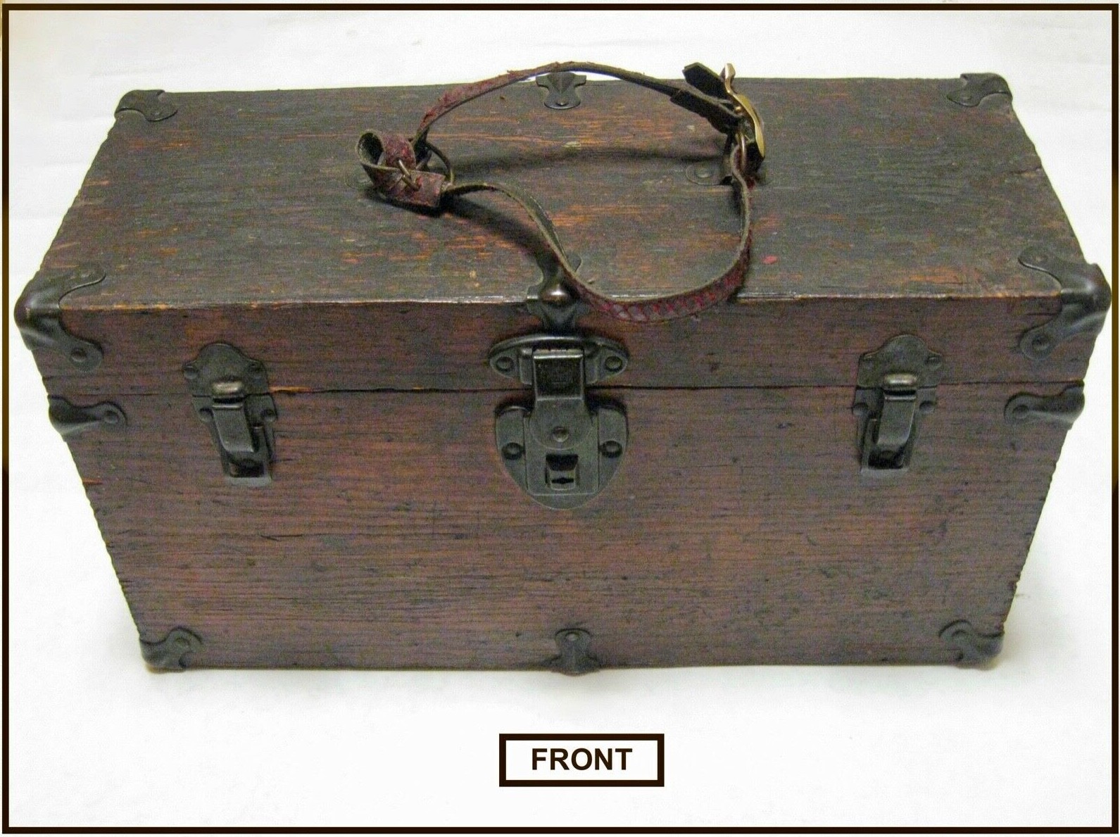 ANTIQUE c 30s-40s-Depression Era Wood Box-Chest-Utility-Tackle EXCELSIOR FINAL $