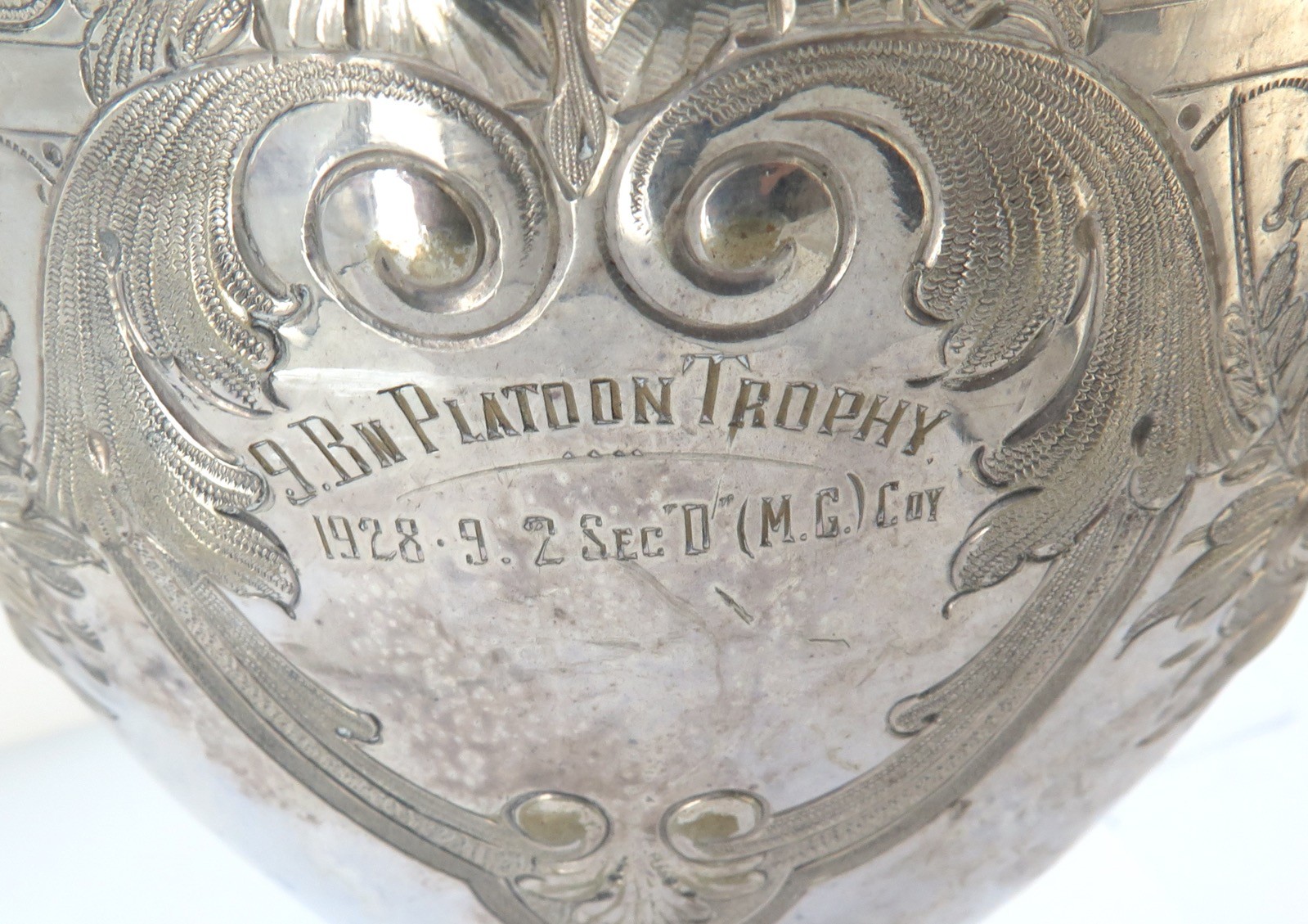 1929 Very Large Impressive Army Trophy. 9th Bn Platoon, 2 Sec “D” M.G Coy