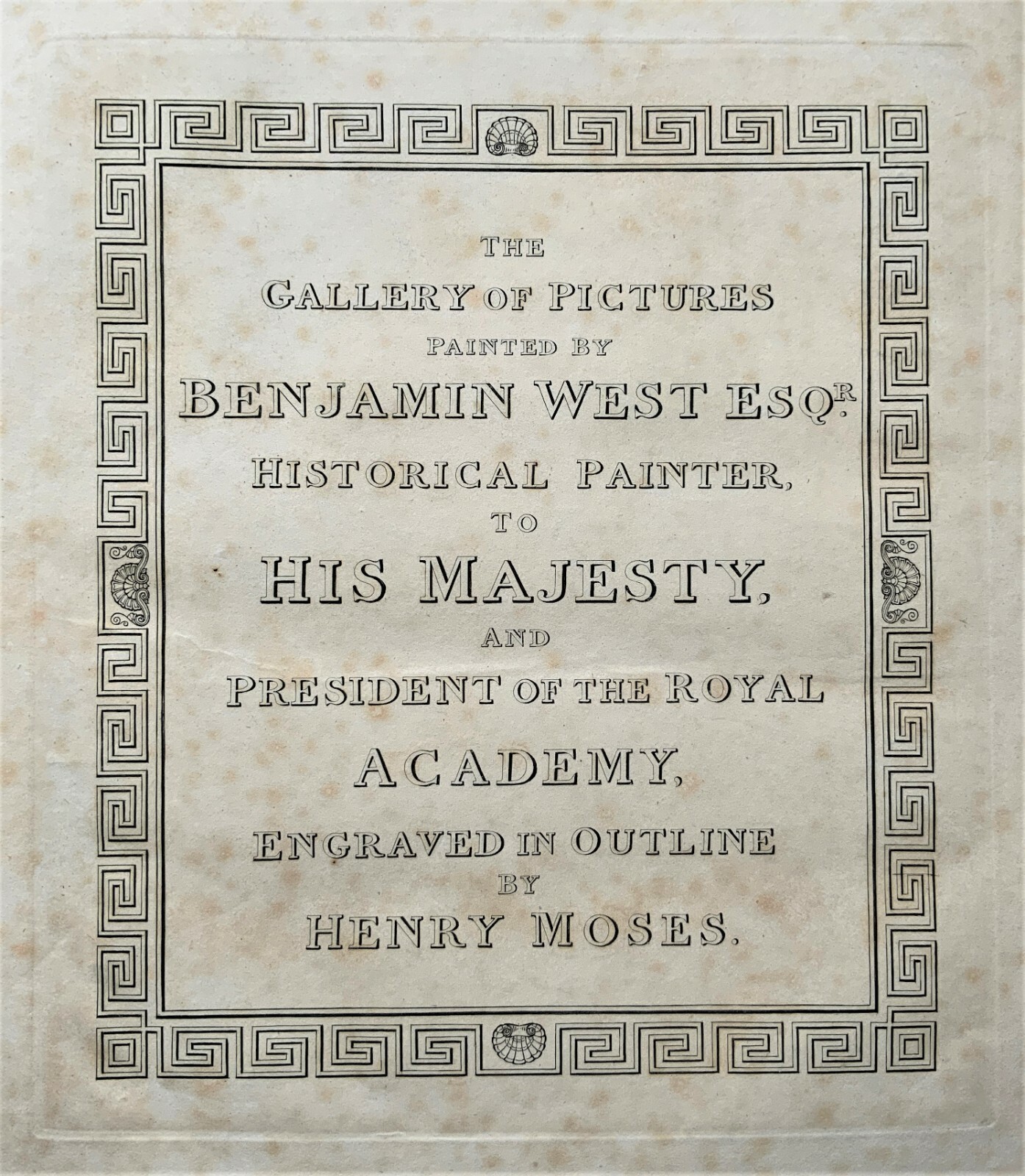 14 Historical 19th Century Engravings By Benjamin West (1738-1820)