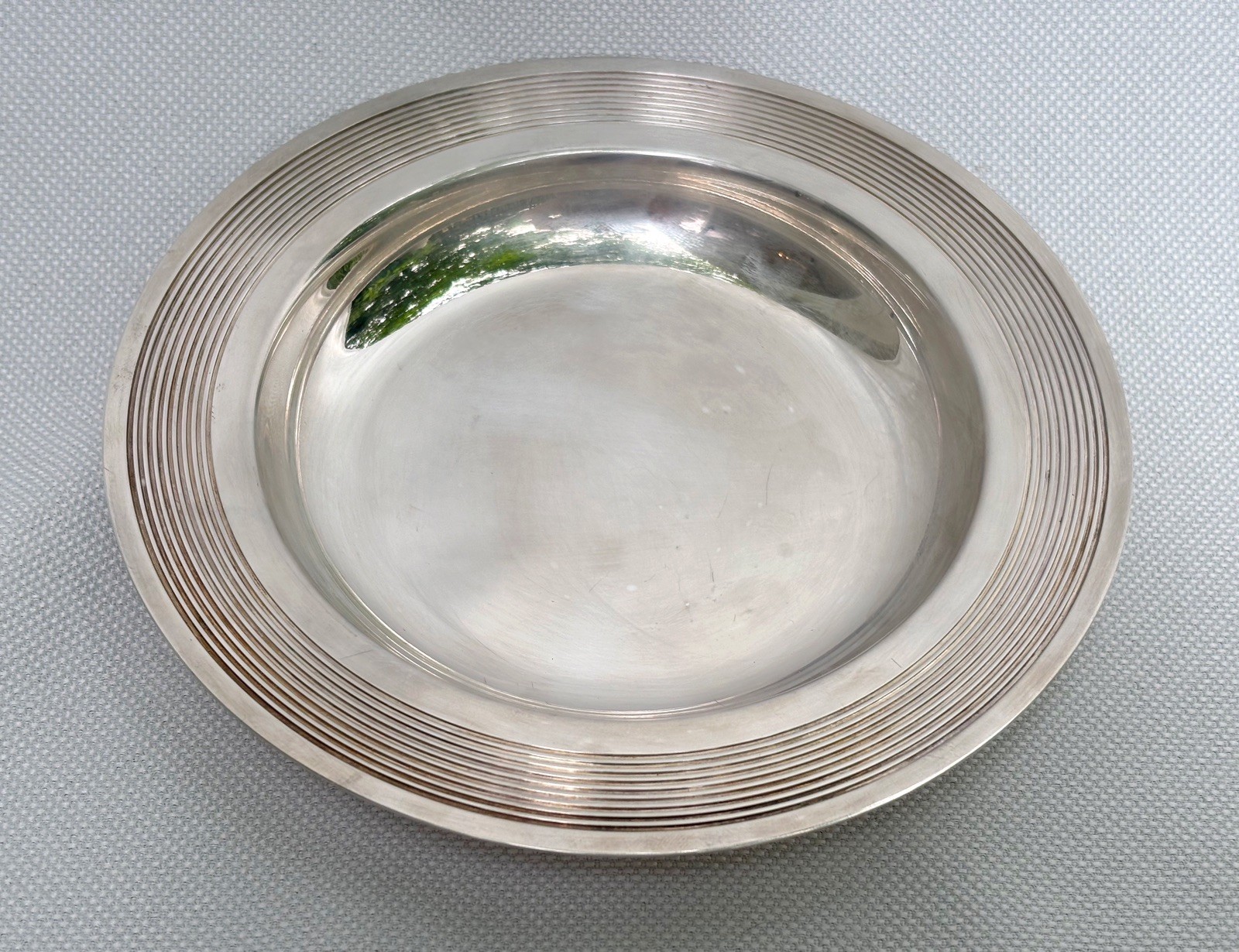 Vintage Christofle Super Moderne Style Art Deco Silverplate Dish/Bowl 6.5”France