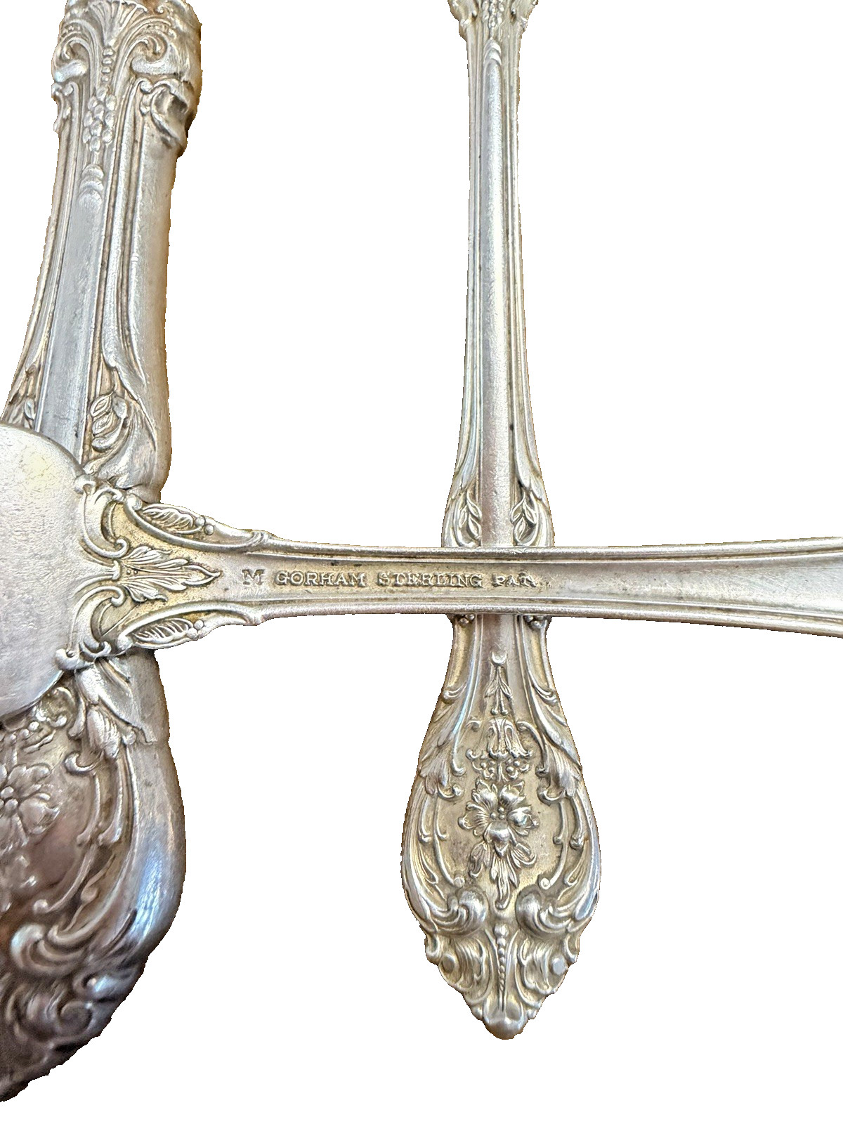 Gorham King Edward Sterling Silver 3-Piece Place Setting Fork/Knife/spoon
