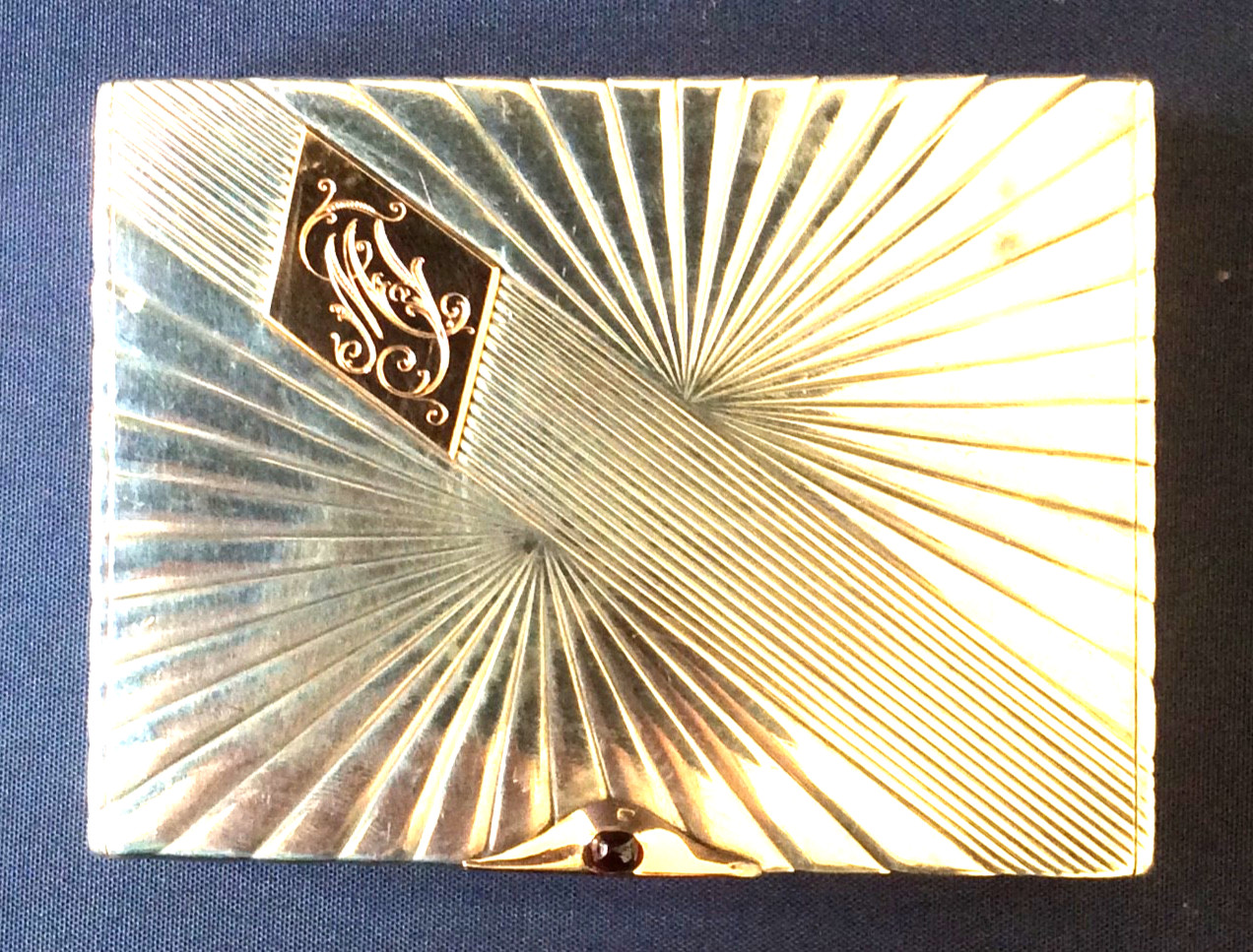 RUSSIAN IMPERIAL F.PEKIN 1899-1908 HALLMARKED SILVER & 14CT GOLD CASE 195g VGC