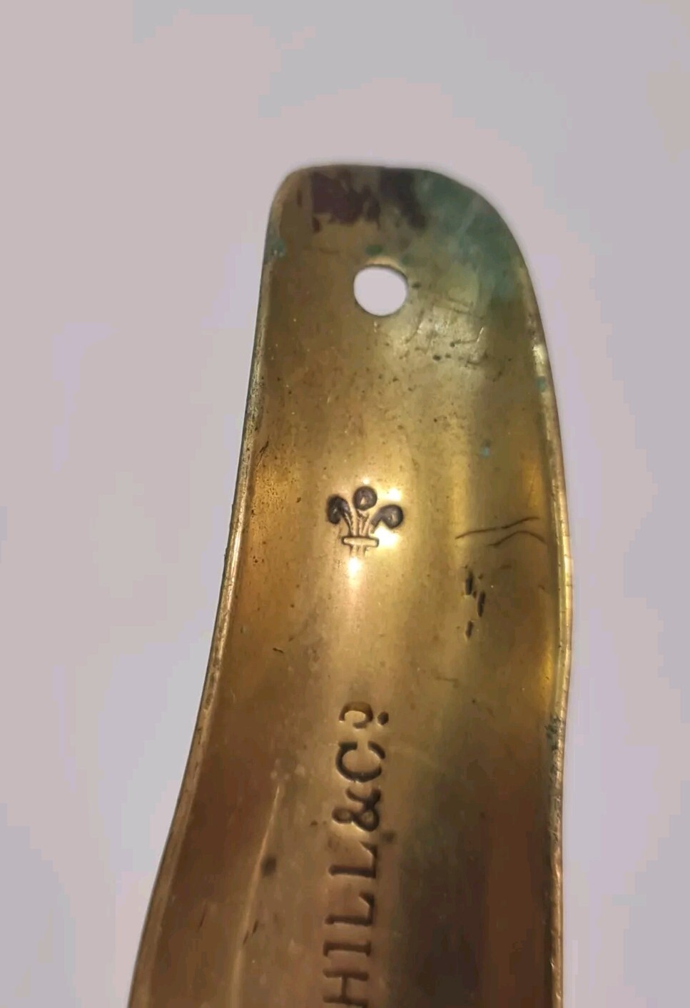 Antique Curved Small Brass Shoe Horn Georgian Victorian – W M Hill & co