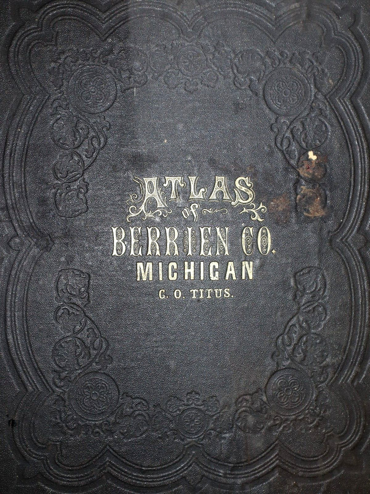 Old 1874 Plat Map ~ BERRIEN – DAYTON Twp., BERRIEN Co., MICHIGAN (XXL15x26)