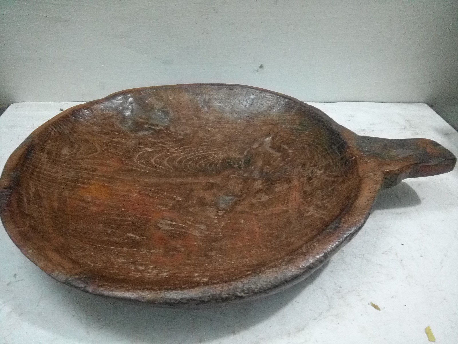 Antique 18th Century 15″ Out of Round Chopping BOWL/ PARAT