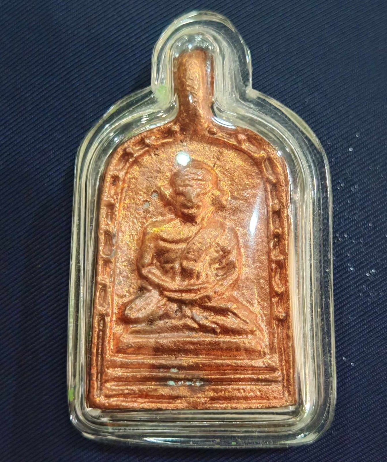 Large shovel coin, Luang Pho Pai, Wat Kamphaeng Model 3, copper, year 2012.