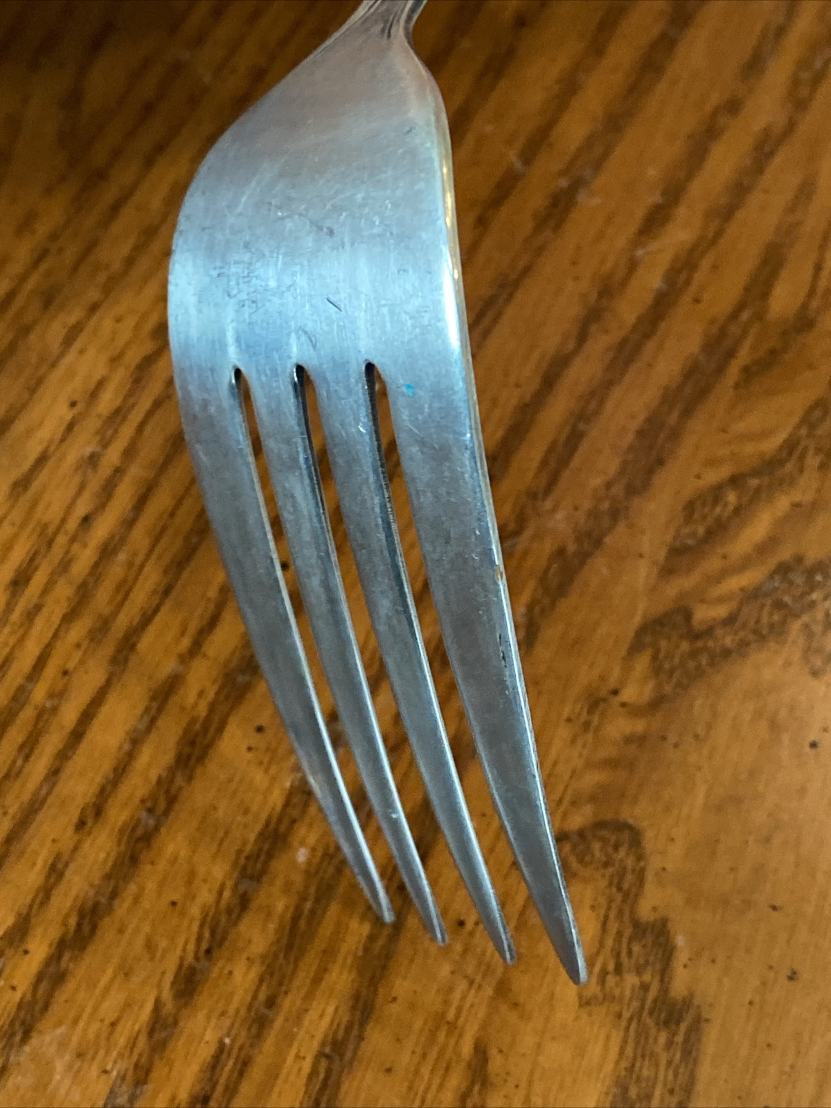 Antique Wallace 1904 Regal REX Pattern Pure SilverPlate Cold Meat Serving Fork