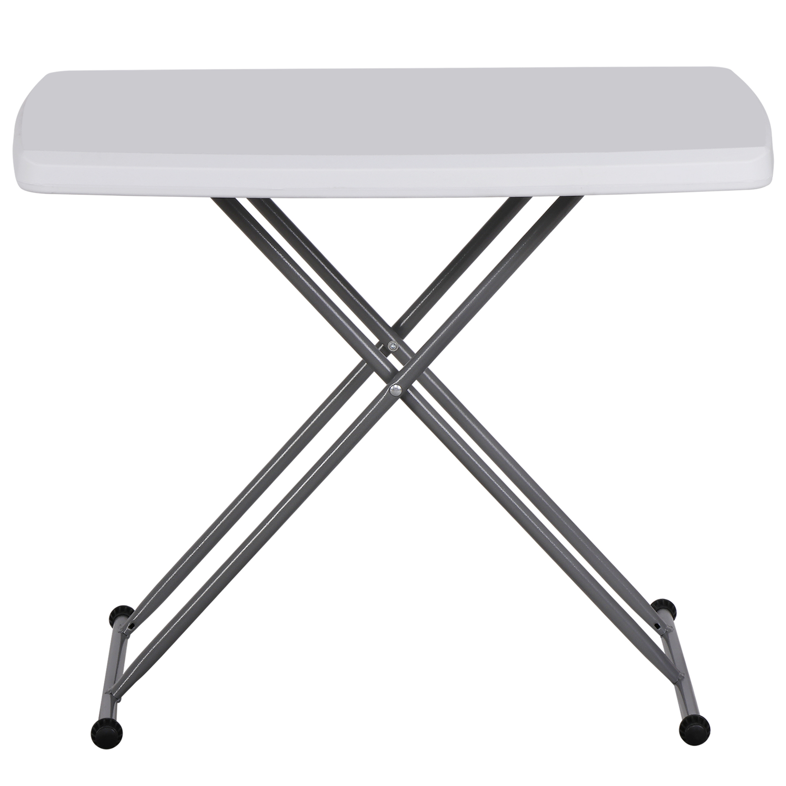 Adjustable 30″ Folding Table Laptop Metal Frame Camping Table Indoor Outdoor