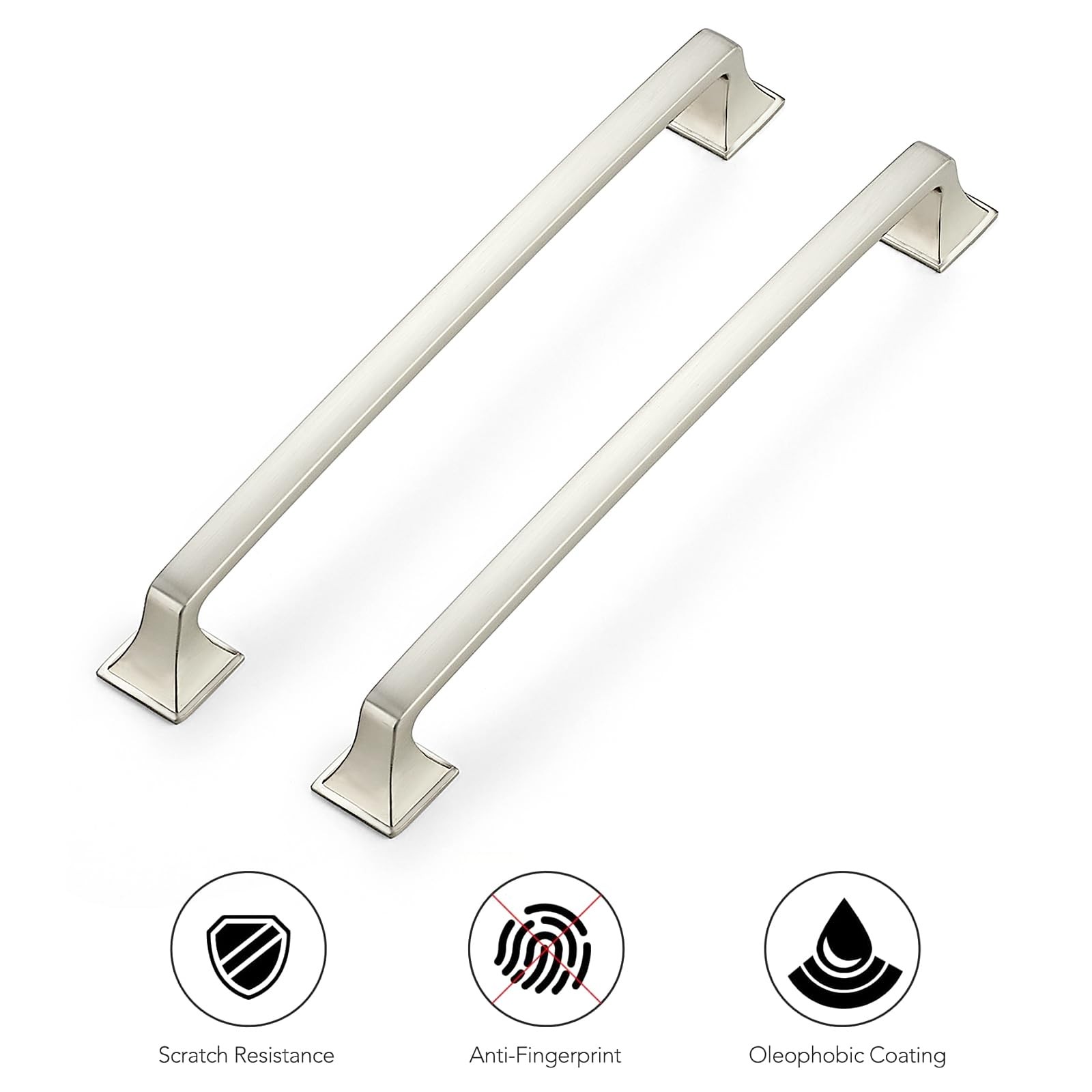 Ravinte 20 Pack Solid 7-1/2 Square Foot Arch Pulls Kitchen Cabinet Handles