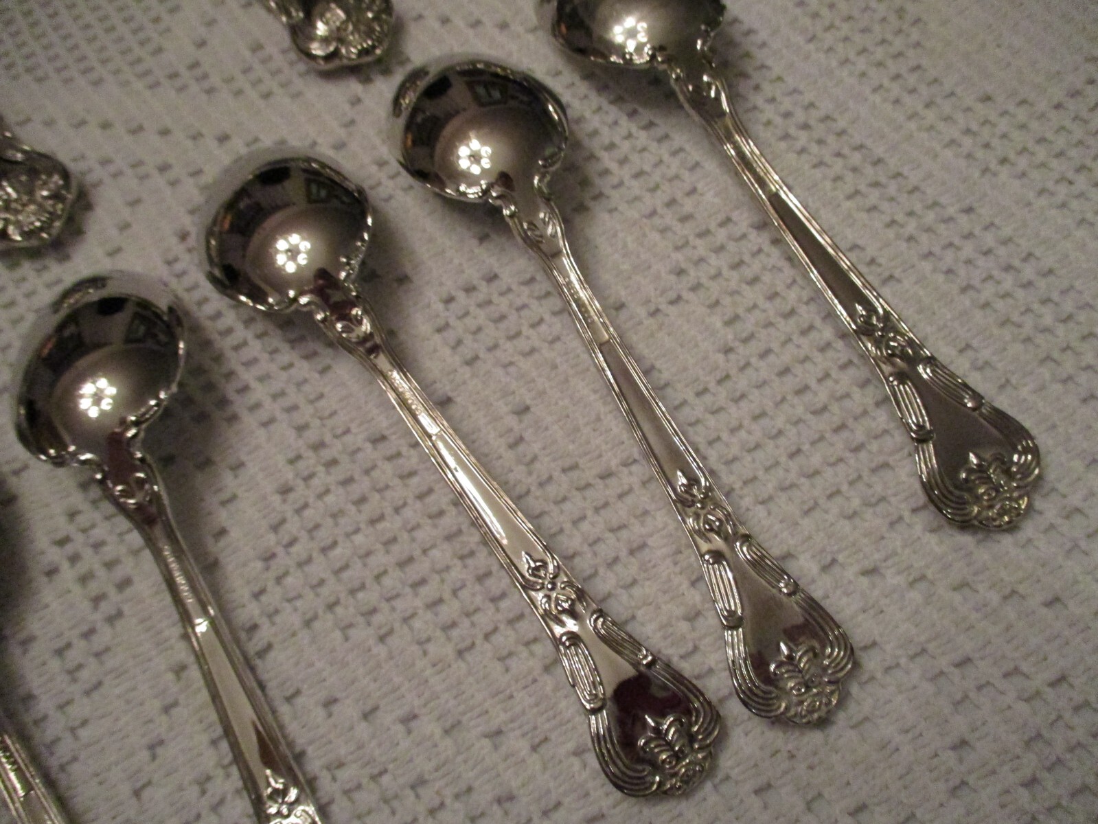 Godinger Grand Master Silver Plated Flatware Service for 12-Soup Spoons Misssing