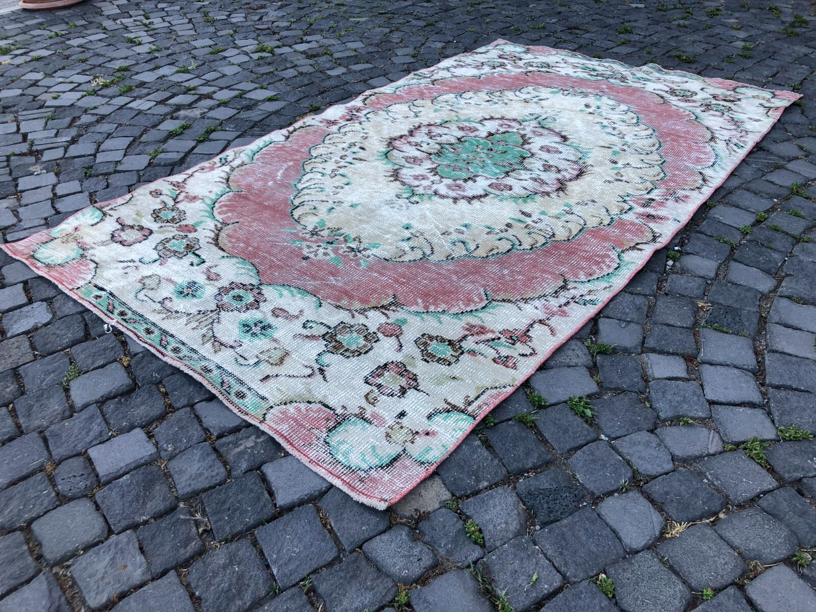 Area rug, Turkish rug, Vintage rug, Handmade rug, Wool rug Carpet | 4,5 x 7,9 ft