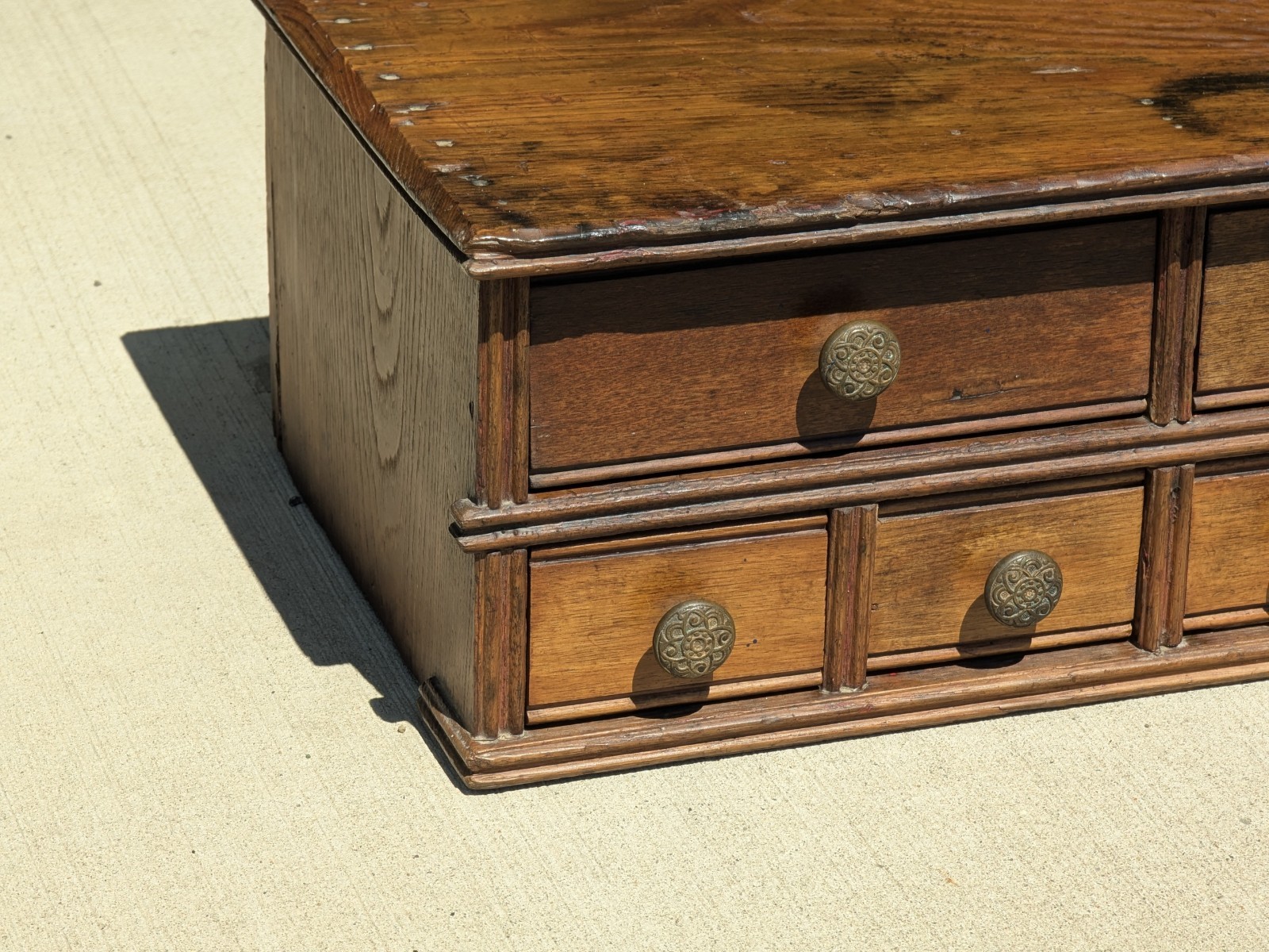 Apothecary Cabinet Gypsy Wagon Stagecoach Primitive Wicked Dresser Top Counter