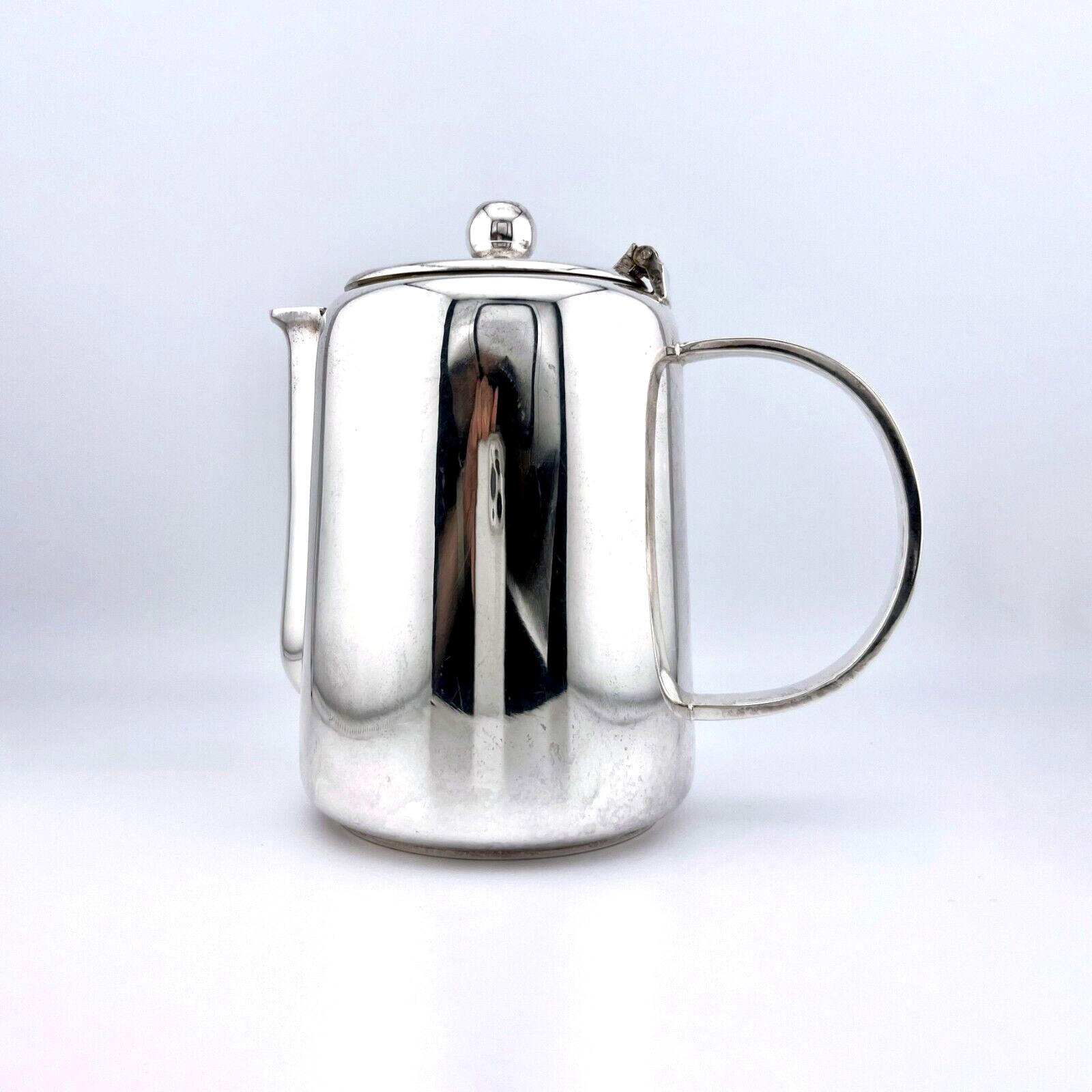 Art Deco Bauhaus Style Antique Silver Coffee Carafe – Heavy Service Hollowware