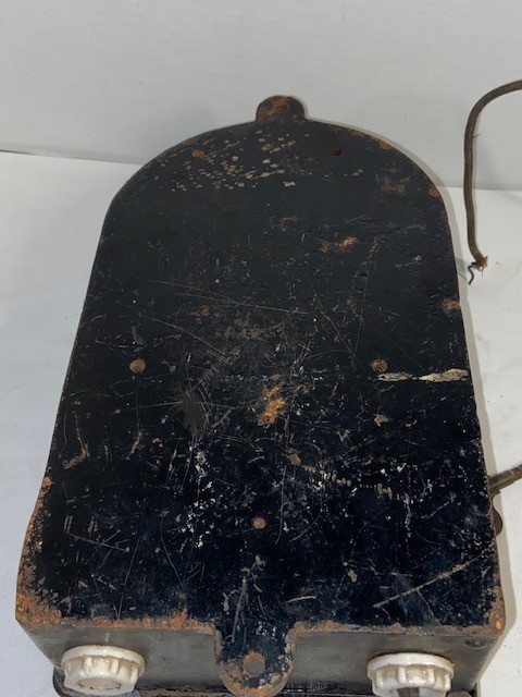 Antique 1909 HARTFORD TIME SWITCH Cast Iron Casket Case A. HALL BERRY W/KEYS USA