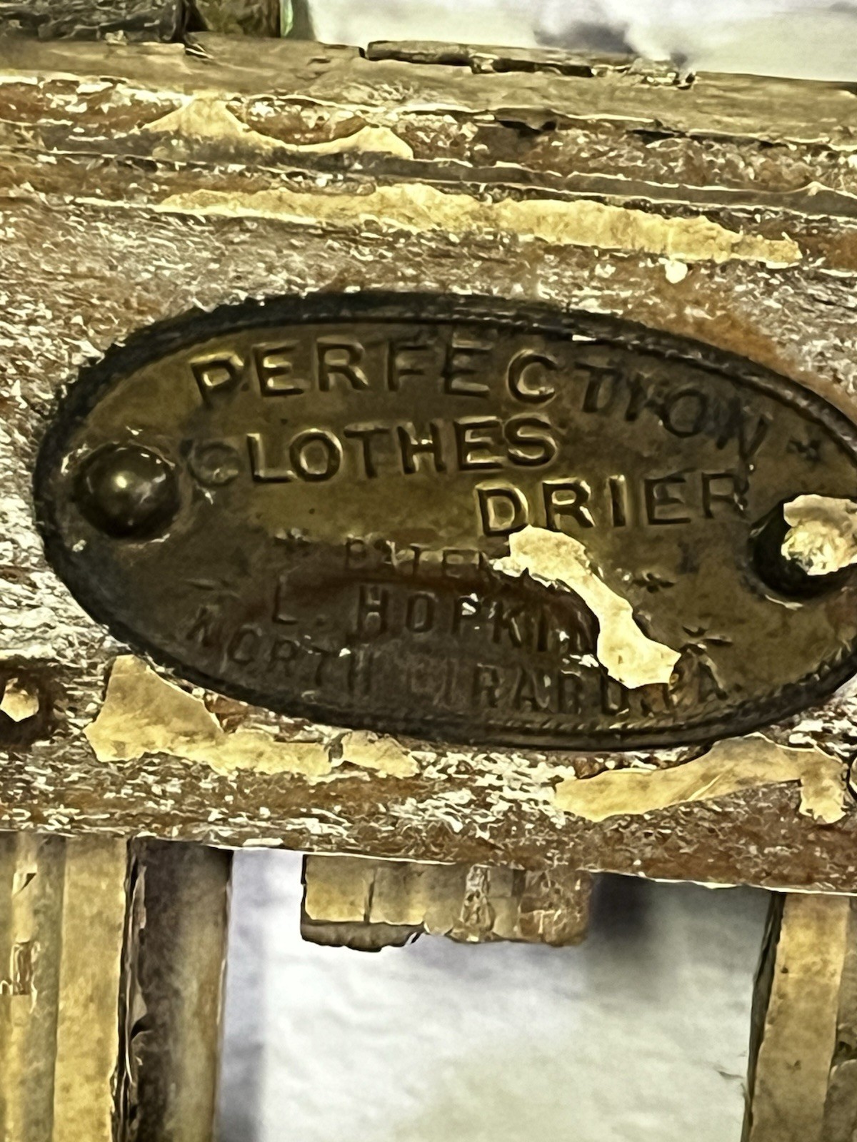 Antique Perfection Clothes Drier Wall Mounted Rack, Primitive Rustic Farmhouse