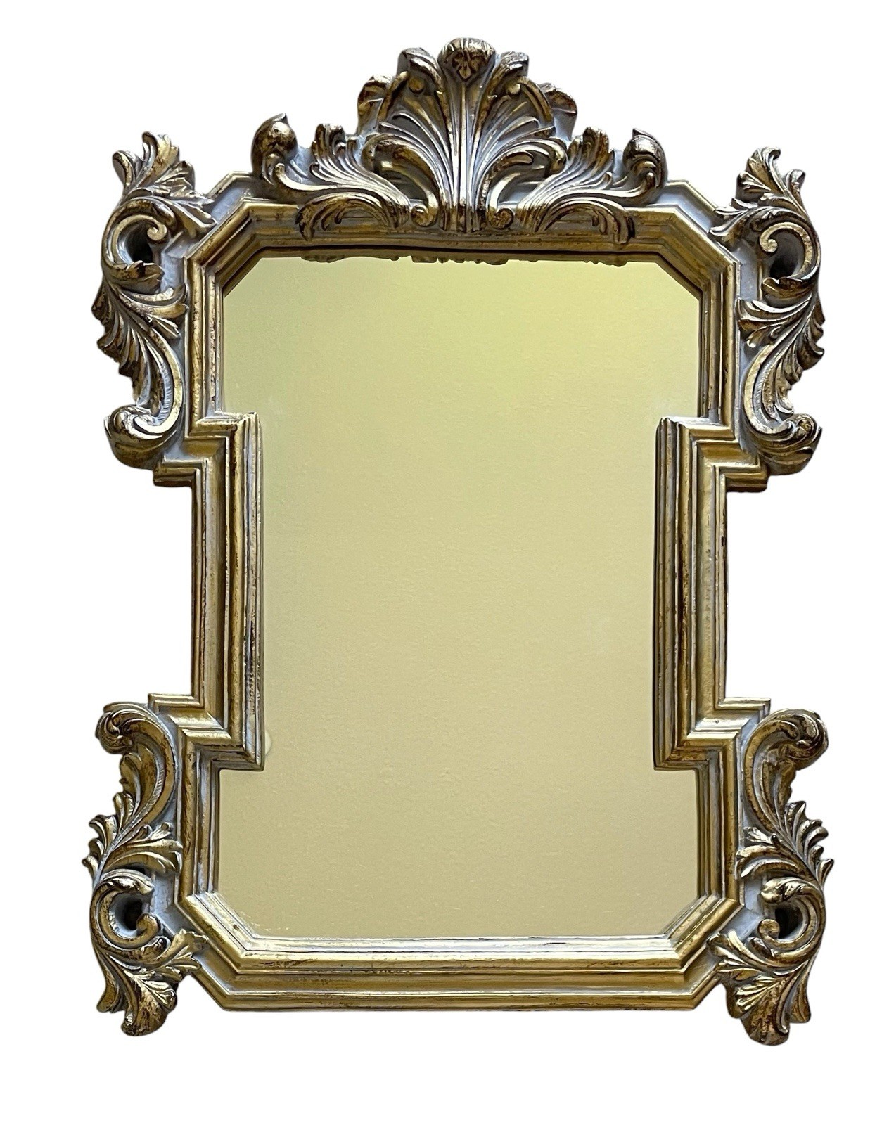 Bombay Company MIRROR Rococo Gilded Gold Wood 24×17” Ornate Baroque Style