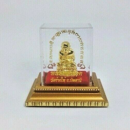 Phra LP Tuad Golden Statue Wat Chang Hai Temple Thai Buddha Amulet