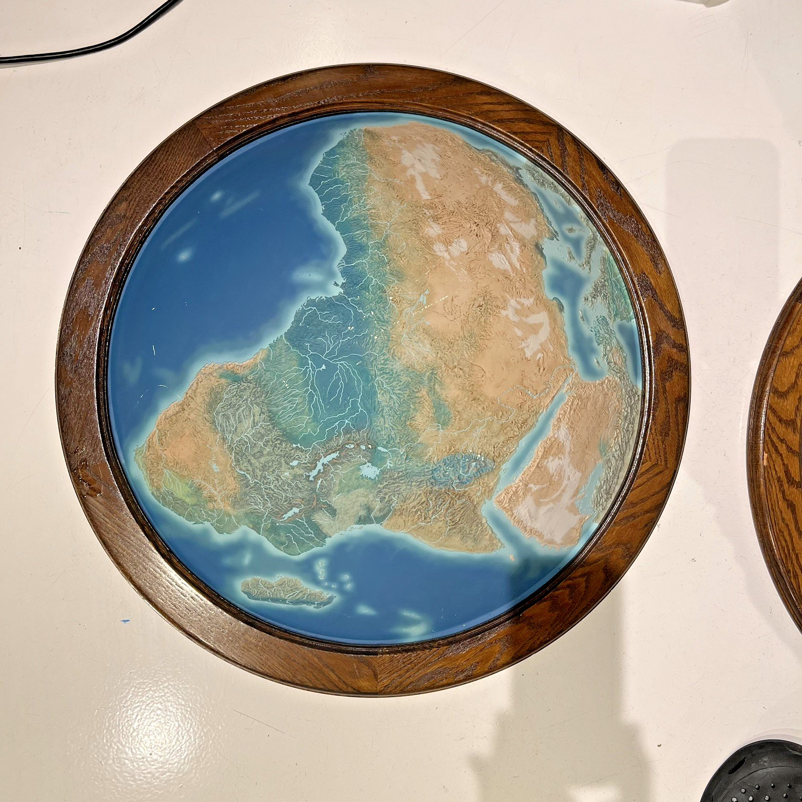 MUSEUM QUALITY: Matched Pair Rand McNally “Handcrafted” Convex Relief Maps APAC