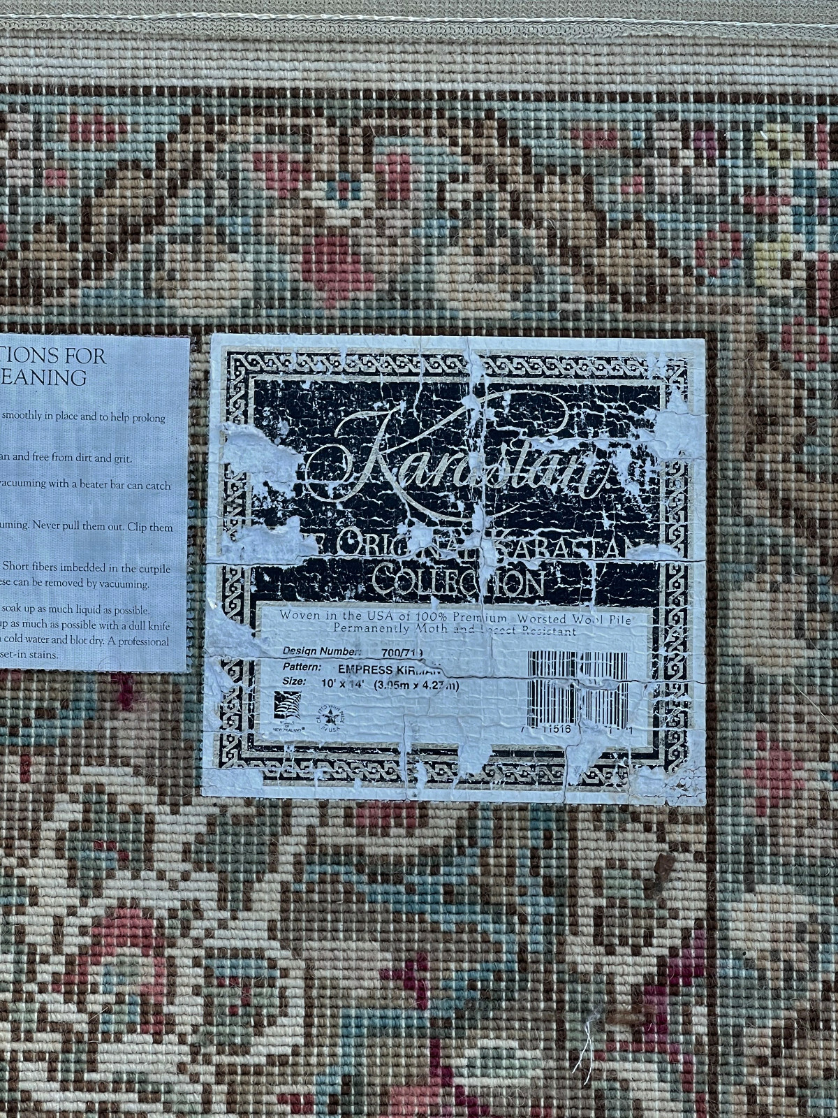 Antique American Karastan Kirman Rug 10x14FT