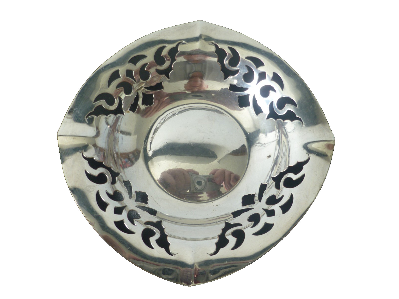 Vintage ‘Yeoman Plate’ Pierced Silver Plated Sweetmeat / Bon Bon Dish / Nut Bowl