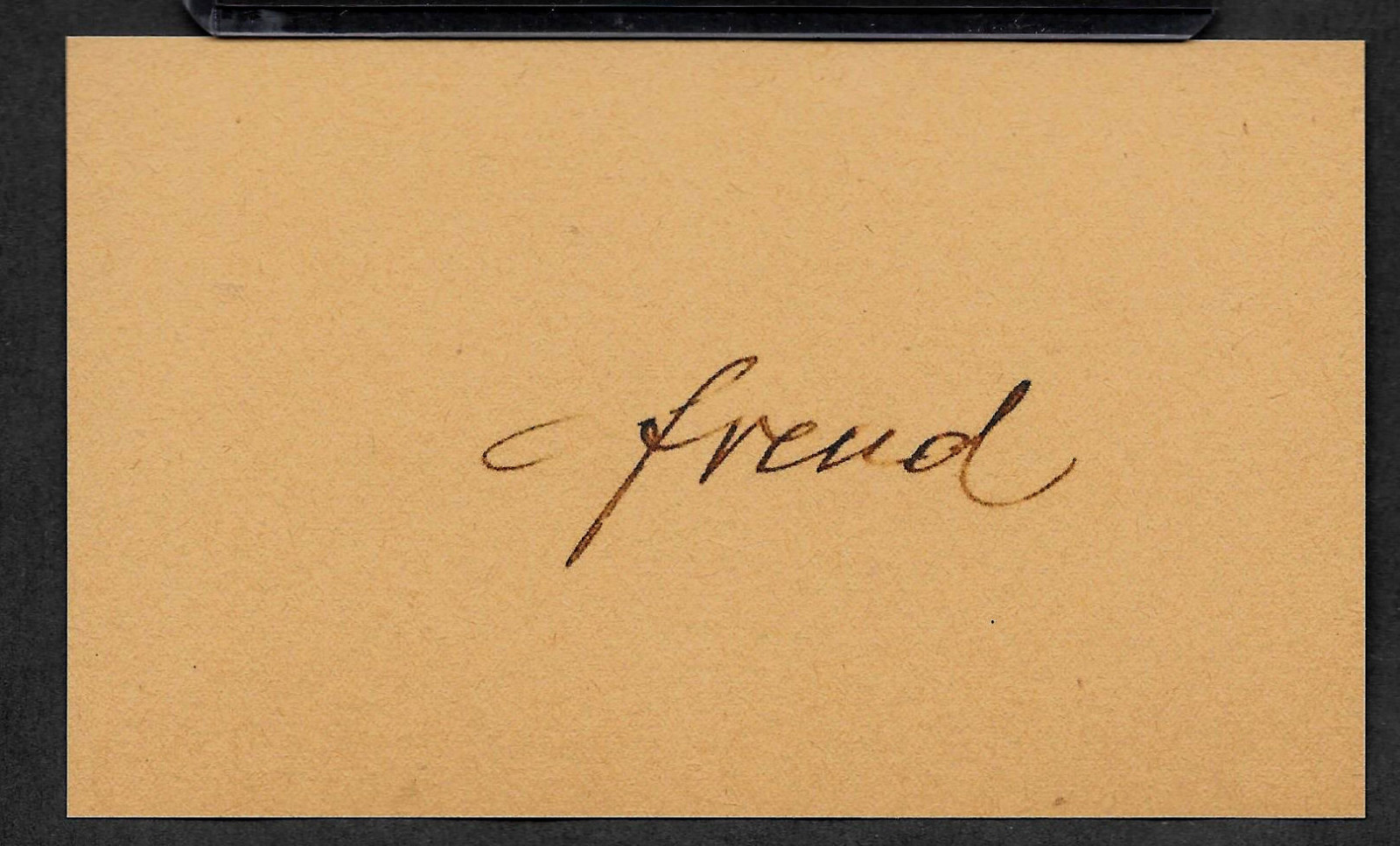 Sigmund Freud Autograph Reprint On Genuine Original Period 1920s 3×5 Card