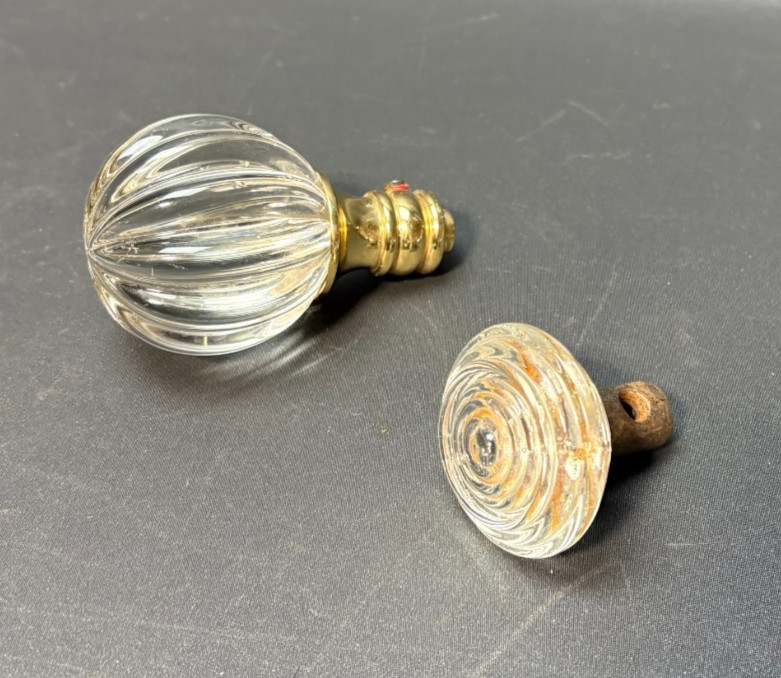 Vintage Antique Ornate Glass Door Knobs – Lot of 2