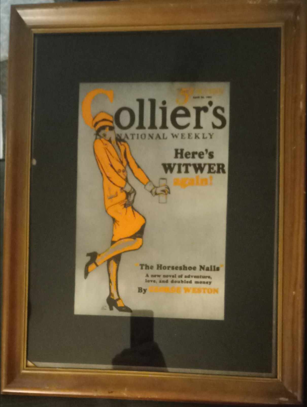 Vintage Collier’s International Weekly ‘The Horseshoe Nails’ Mirror Promo Art