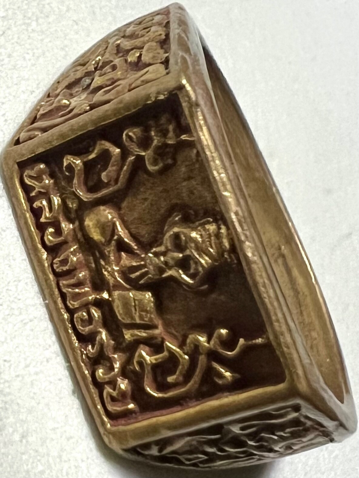 PHRA LP RUAY RING RARE OLD THAI BUDDHA AMULET PENDANT MAGIC ANCIENT IDOL#85