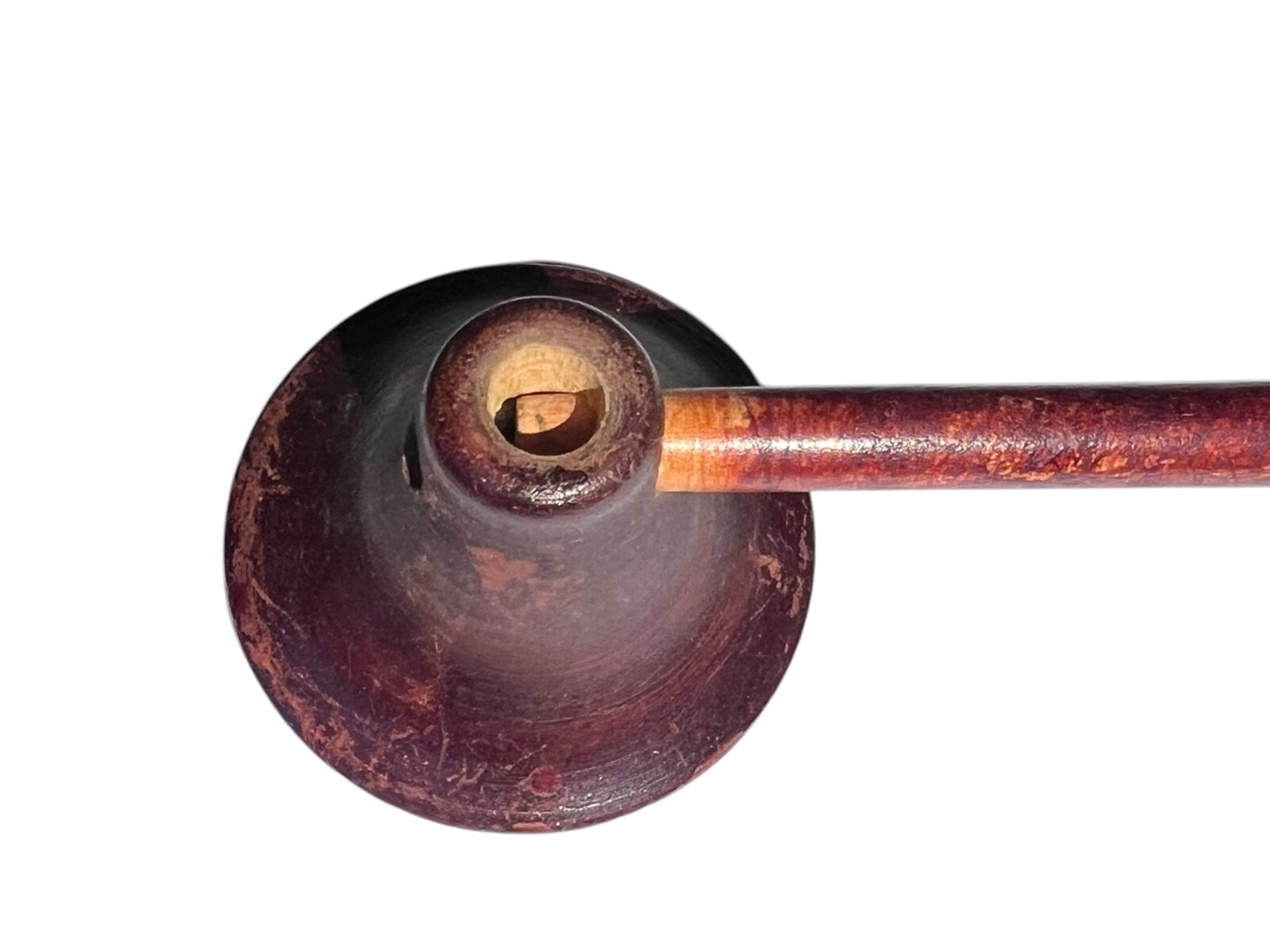 Antique Wooden Monaural Stethoscope – Two-Piece Design Red Painted 6.3 inches