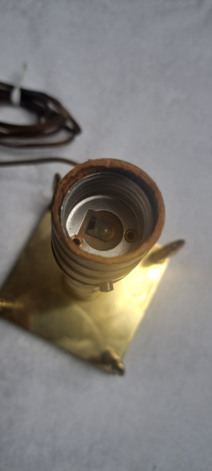 Vtg WW2 Trench Art ? Brass Lamp Various Bullets Man Cave