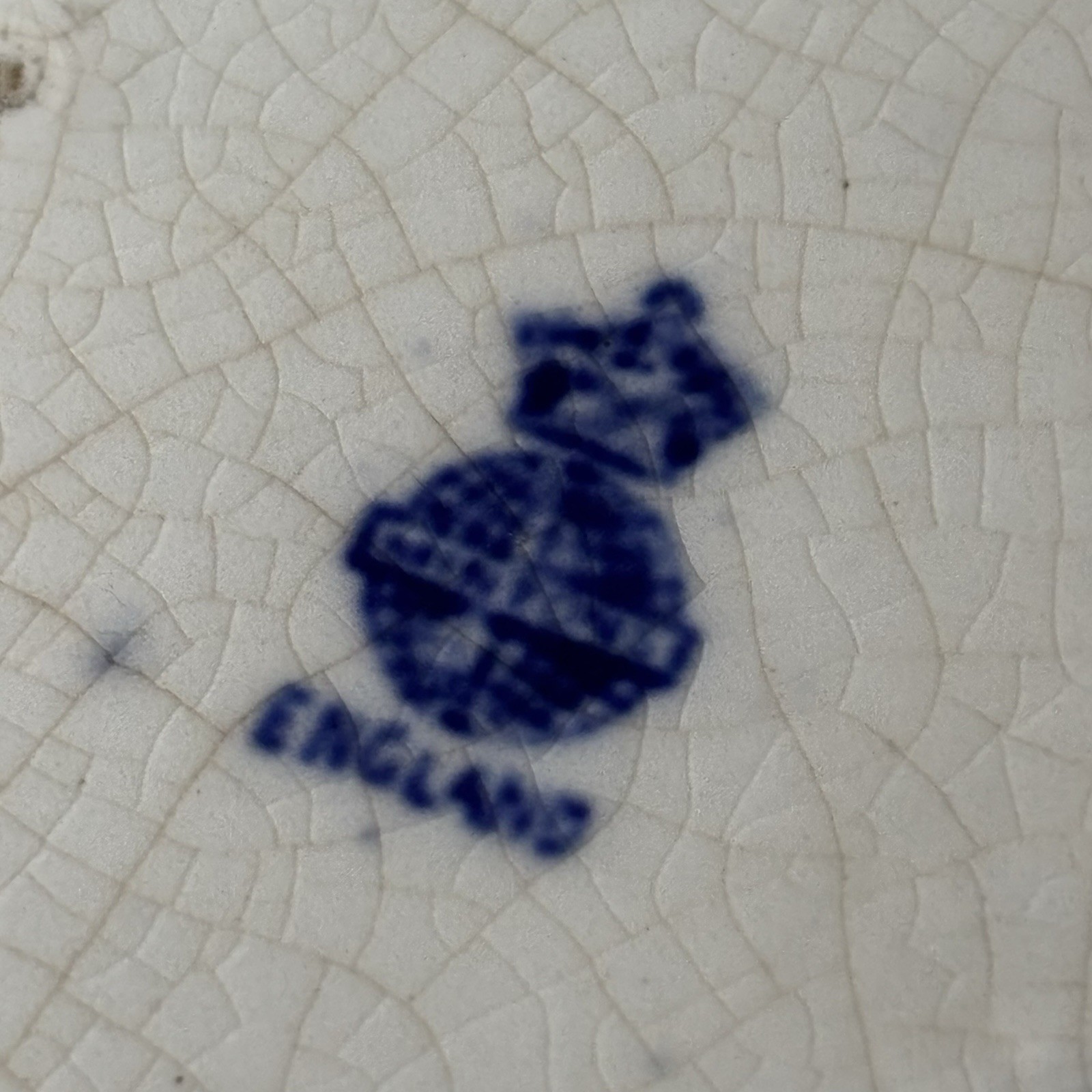Antique Minton Prunus Transferware Large Salad Or Fruit Bowl Blue And White