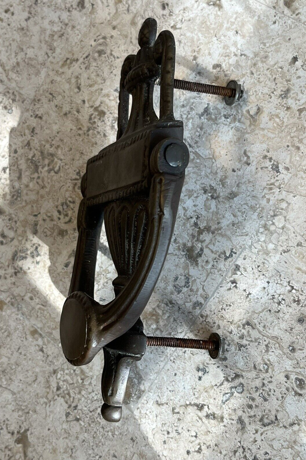 ANTIQUE c1901 VICTORIAN GEORGIAN URN TORCHIERE ARCHITECTURAL SALVAGE DOORKNOCKER